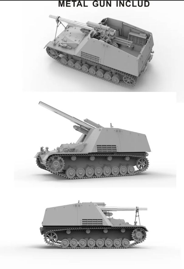 Border Model Hummel Early Production 15cm s.FH 18/1 Hummel Sd. Kfz. 165 1/35